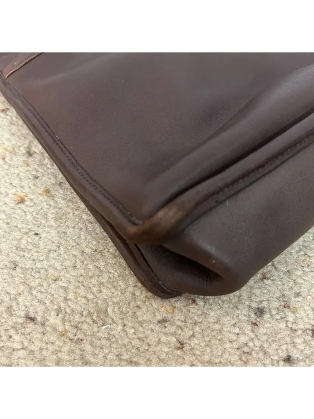 Vintage Coach Willis 9927 Brown Leather Crossbody Satchel Shoulder Bag Women's